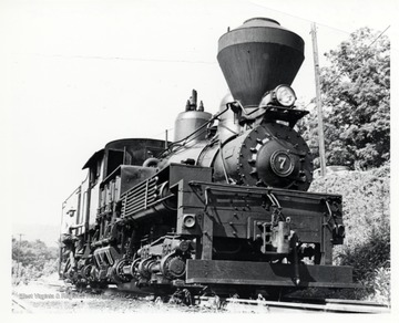 Fireman boarding train. Cass Scenic R.R.; Cass, WV; Richard Carter, N. Whitehall Road, Norristown, R.D. 3, P.A.