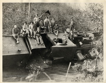 The 'Lucy Belle' named after the engineer's girl.  On Hill's Creek near Lobelia, Pocahontas Co., WV.