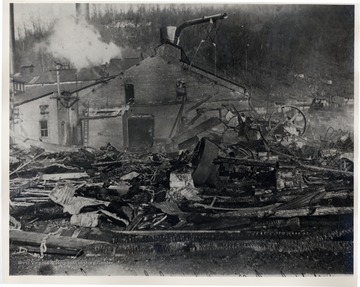 Remains of the Cherry River Boom and Lumber Company.  