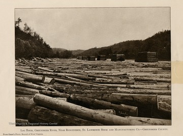 Greenbrier River, Near Ronceverte, St. Lawrence Boom and Manufacturing Company, Greenbrier County.