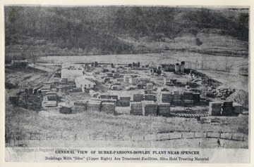 Buildings with Silos' (Upper Right) are treatment facilities.  Silos hold treatment material.