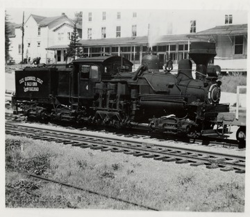 Shay No. 4 at depot, Cass.