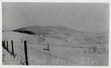 View of Bald Knob Mountain.  