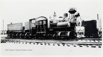 Locomotive on tracks in Hagerstown or Ridgely. 