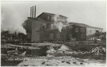 Mill and log pond in Mill Creek, W.Va.