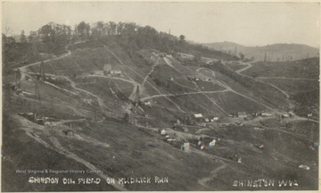 Oil derricks on Mudlick Run in Shinnston, W. Va.