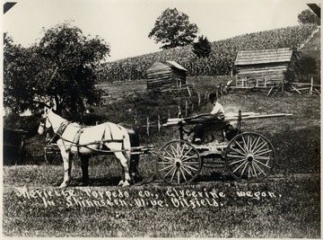 Shooter's wagon with his team of horses carrying nitroglycerin.