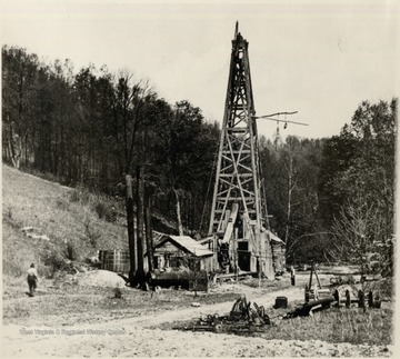 Wooden Oil Derrick 