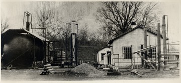 Storage tank and other buildings.