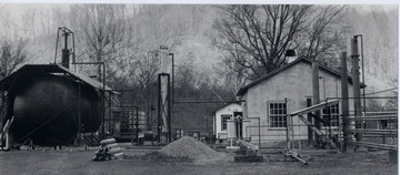 Storage tank and other buildings.