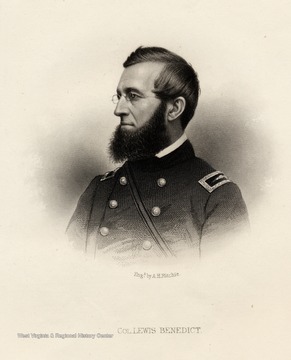 Engraving of Colonel Lewis Benedict by A.H. Ritchie.