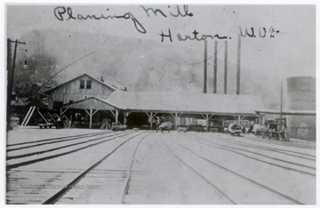 Planing Mill with many train tracks coming from it in Horton, W.Va.