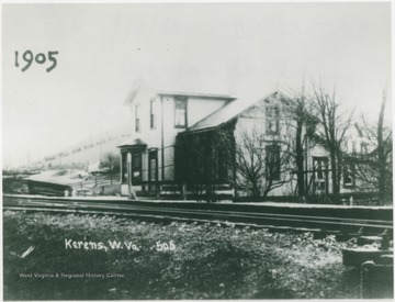 A house along the railroad in Kerens, W.VA.