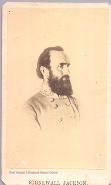 Portrait of Stonewall Jackson.