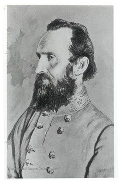 Portrait of Stonewall Jackson.