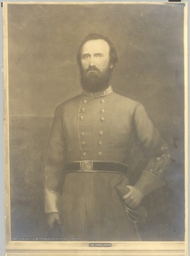 Portrait of General Thomas J. 'Stonewall' Jackson.