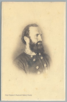 Portrait of Stonewall Jackson.