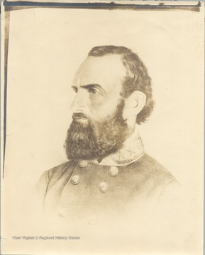 Portrait of Stonewall Jackson.