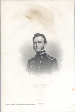 Engraved portrait of Thomas J. Jackson.