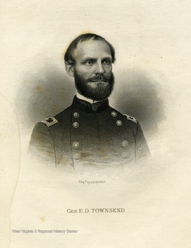 An engraving of General E.D. Townsend by A. H. Ritchie.