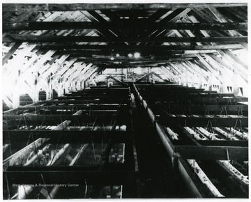 Interior of a grainer building.