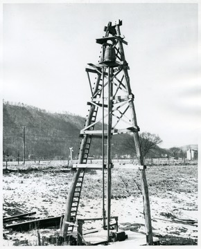 A salt well derrick.