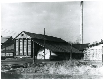 Picture of storage building for off grade salt. This salt is used for unfreezing highways since it has more impurities in it.