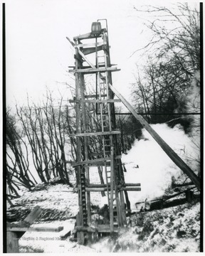 A salt well derrick.