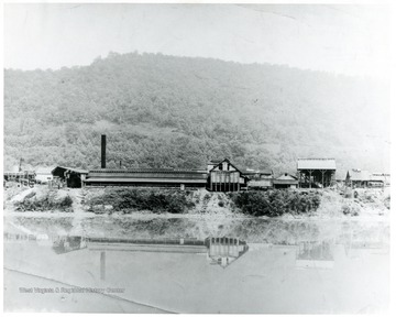 Factory alongside a river.