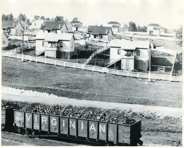 Caption on back reads, 'This section of Cranberry shows fine houses and fine coal.'