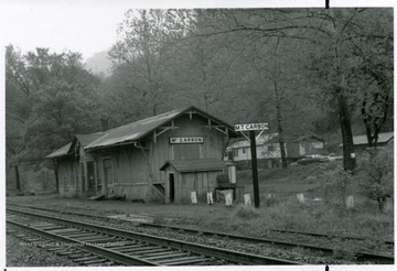 Rails outside of the Mt. Carbon Station.