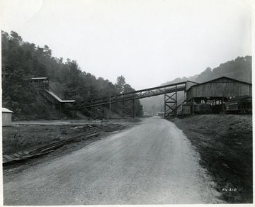 Tipple and related buildings at the Winding Gulf Collieries, Raleigh County, W. Va. 