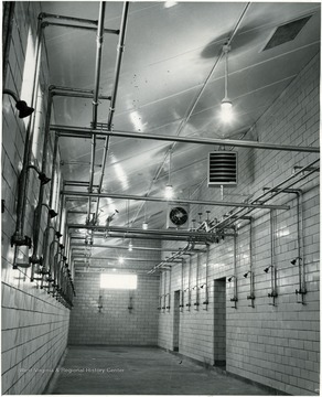 Coal miner's shower room.