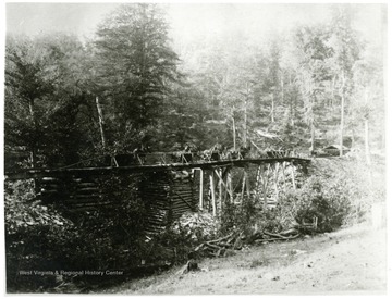 Haul road on top of mountain at Fire Creek.