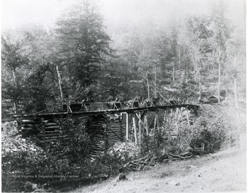 Haul road on top of mountain at Fire Creek.