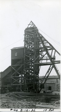 Headframe at 10 A.M.