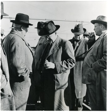 Group of coal officials during a Consolidation Coal Co. Inspection trip.