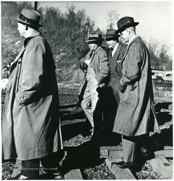 Group of coal officials during a Consolidation Coal Co. Inspection trip.