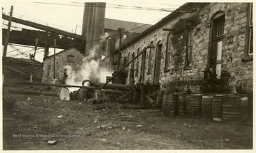 Smoke coming from the power house at Thomas, W. Va.