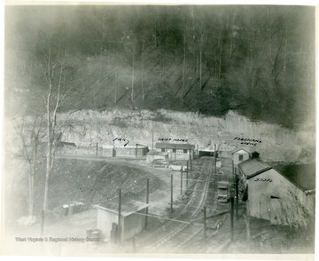 New Cinderella mine buildings and tracks.