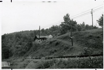 Wooden house on a hill.