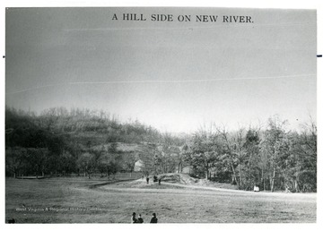 Scene on Collinsville grounds shows early residents. 