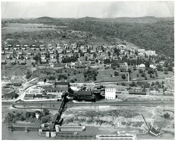 Scenic view of Isabella mine and the town around her.