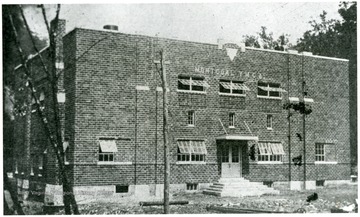 View of the building that houses the Y.M.C.A. at Montcoal. Picture was taken from the West Virginia Review, Sept. 1930, in an article titled 'A Coal Company that is a Real Community Builder',  page 429.