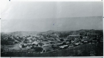 View of the town of Scarbro shows part of White Oak Valley.