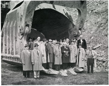 Group portrait of men in scoop.