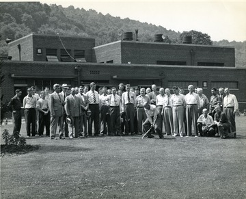 Executives breaking ground at Williams Mine.