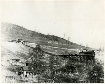 A few mine buildings and some houses.