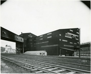 Coal buildings at the Mathies Mine, a division of Pittsburgh Consolidation Coal Co.