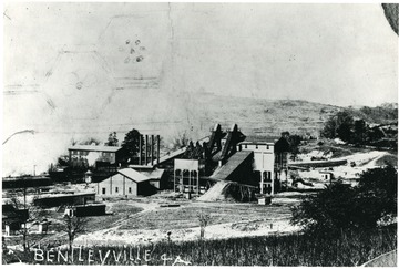 View of mine buildings at the Acme Mine.